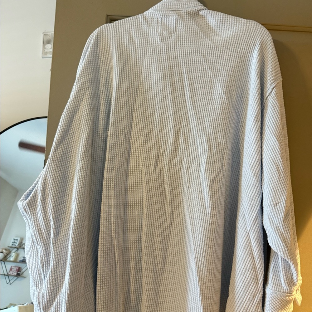 AERIE WAFFLE BUTTON DOWN